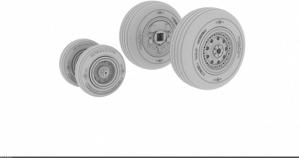 Eduard Brassin 1:48 -F-4J Wheels (Academy), Various