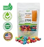 Hemp Gummies 2700 mg 90 ct | Bursting with USA Grown Organic Hemp Extract and Vitamins | Pain, Stress, Anxiety, and Sleep Relief