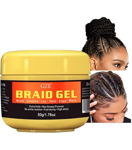 Amazon.com: GZE Black Castor Oil Edge Gel Extra Hold Braid, Loc