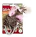 Petlinks HappyNip Loony Legs Ostrich Feather Cat Toy, Contains Silvervine & Catnip - Brown/Pink, One Size