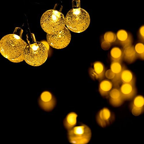 Ecolinear Solar String Lights 30 LEDs Outdoor Solar Powered LED String Lights Waterproof Copper Wire Lights for Christmas Garden (Warm White)