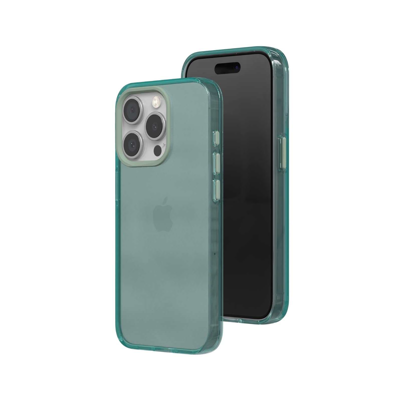 RHINOSHIELD JellyTint Transparent Protective Case Compatible with [iPhone 15 Pro Max] | Exceeds Military Drop Standards, Scratch Resistant, Shockproof, Trendy Colors - Moody Green — image 1