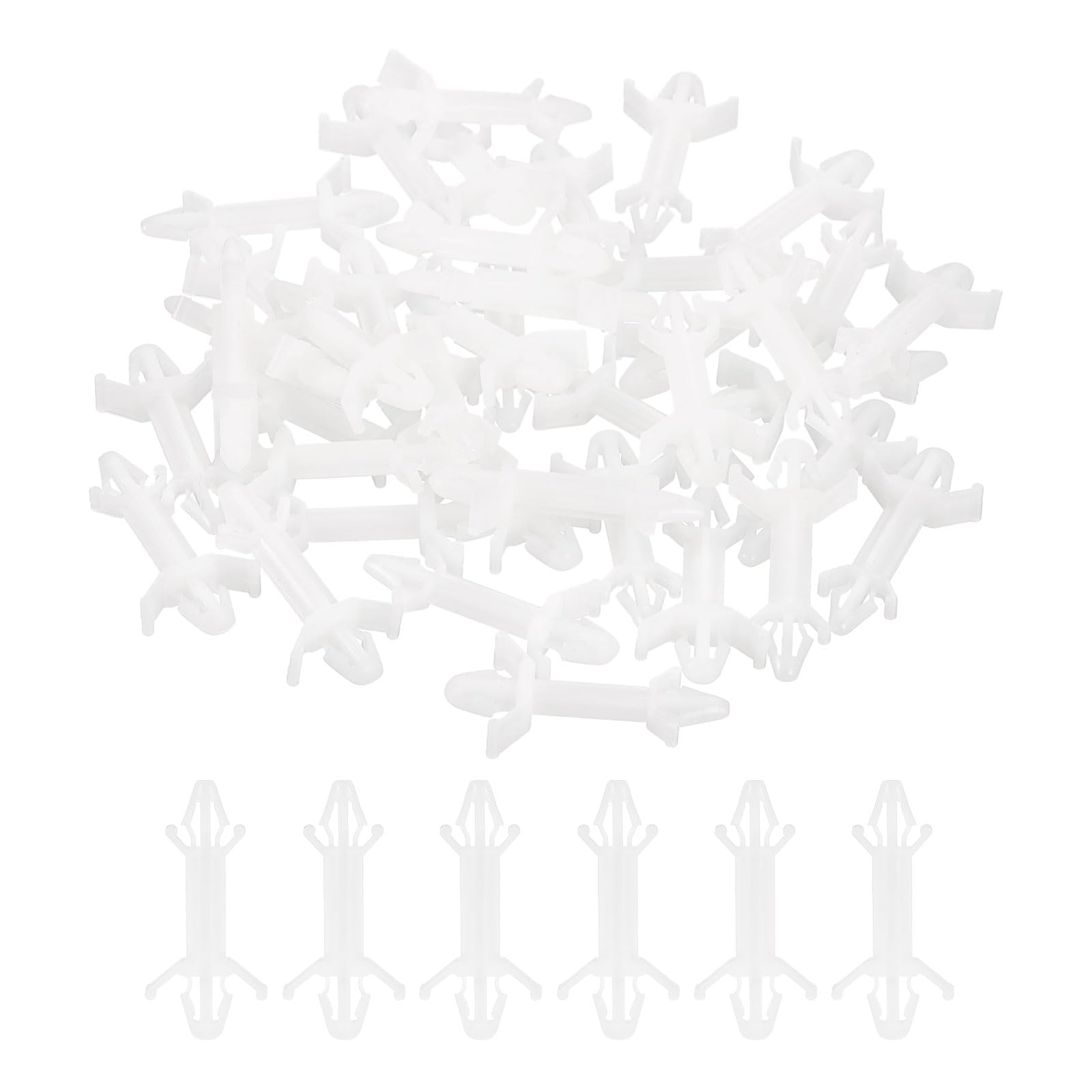 PATIKIL 120PCS PCB Board Isolation Column, Nylon Reverse Locking Circuit Board Clips Standoff Double Head Insulation Bracket Support Height 16mm /0.63"