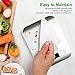 TENDOMI Digital Kitchen Scale/Food Scale Slim Multifunction Compact Metric Scale for Baking Cooking with LCD Display, 11 lbs/5 kg Capacity, Precision Measuring, Stainless Steel (Batteries Included)