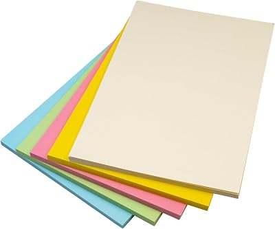 Hawksbill A3 Pastel Card 225GSM Rainbow 50 Pack