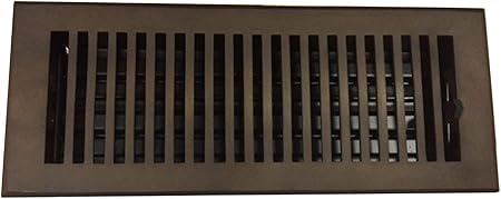 4 X 12 Oil Rubbed Bronze Contemporary Floor Register Made From