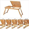 Homfa-Bamboo-Laptop-Table-Adjustable-Folding-Radiating-Table-5-Level-Bed-Tray-with-Drawer Homfa Bamboo Laptop Table Adjustable Folding Radiating Table 5 Level Bed Tray with Drawer