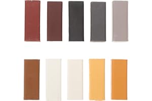 Yardwe 10PCS Floor Repair Kit Wax Blocks - Professional Vinyl Laminate Floor Repair Touch Up Marker to Restore Scratches/Stai