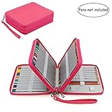 120 Slots Pencil Case, Travel Portable Colored Pencil Holder Pen Bag Pouch for Artist Students