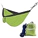 ELEMENTEX Portable Parachute Nylon Travel Camping Backpacking Hammock - Small Gray & Green