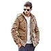 H.T.Niao Jacket8935C3 Men 's Korean Version of Leisure Plus Cotton(Khaki,Size M)