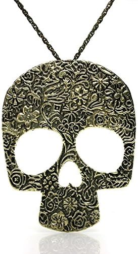 Fashionable Ladies/ Stylish Cute Girl's Necklace - Sexy Skull (Sliver)
