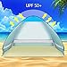 BATTOP Pop Up Beach Tent Camping Sun Shelter Outdoor Automatic Cabana 2-3 Person Fishing Anti UV Beach Tent Beach Shelter, Sets up in Seconds (LightBlue)