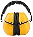 TR Industrial Schutz Compact Foldable Ear Muffs with Soft Adjustable Headband, NRR = 34dB, CE Approved, ANSI S12.42/S3.19, Yellow, Black