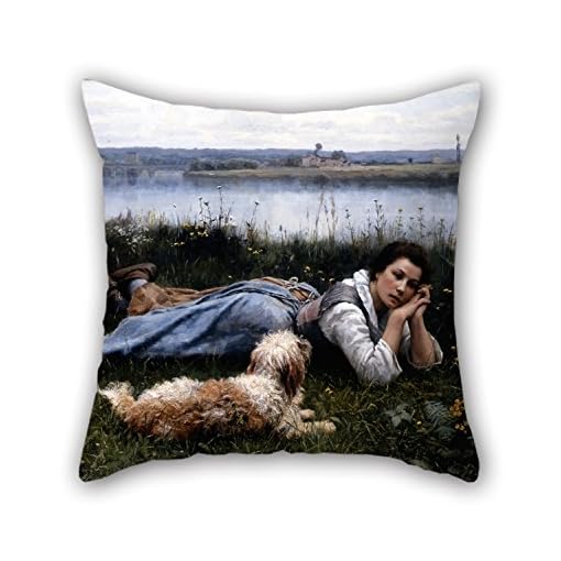 Pillow Cases Of Oil Painting Daniel Ridgway Knight - Reverie,for Bf,home,teens,relatives,teens Girls,kids Boys 20 X 20 Inches / 50 By 50 Cm(two Sides)