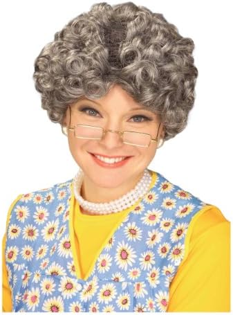 Party Hair Gray Adult Yo Mamma Old Lady Costume Wig Madea Granny