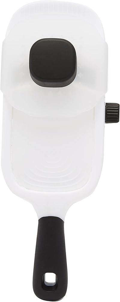 Amazon Basics Hand-Held Mandoline Slicer with 3 Thickness Settings White