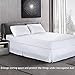 Balichun Ultra Soft Bed Skirt - Premium Queen Size White with 15 Inch Drop Hotel Quality，Hypoallergenic, Wrinkle and Fade Resistant