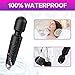 Mumu Sugar Wand Massager Powerful, Cordless Rechargeable Wand Massager with 8 Powerful Speeds and 20 Modes Electric Waterproof Personal Massager Wand for Back Neck Shoulder Legs