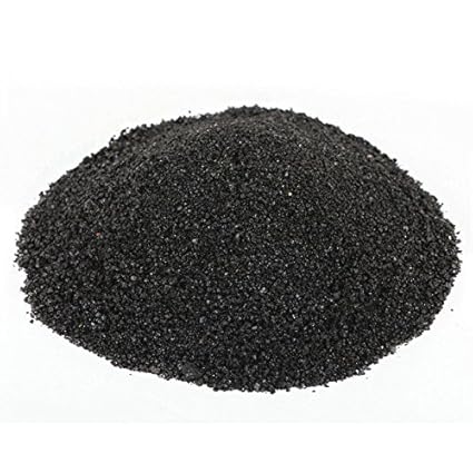 Unbekannt Tropical-Reef Aquarium Schwarz Kristall Sand Kies 10 kg Fische Tank Garnelen Pflanzensubstrat Schindeldach