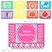 Amosfun Beautiful Papel Picado Banner Multi-Colored Thanksgiving Banners for Fiesta Party Birthday Family Celebrations, Pack of 9