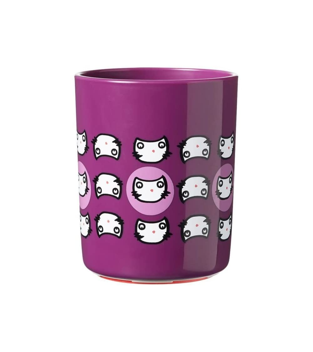 Tommee Tippee No Knock Trainer Cup for Toddlers with Clevergrip Base, 6m+, 190ml, Purple, 1 Pack