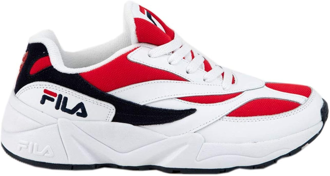 red and white filas