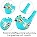 4 Pieces Bird Whistle, Colorful Bird Water Whistle for Bath Toys, Bath Bird Whistle for Kids, Birthday Gift, Easter Gift (Cyan, Orange, Pink and Kelly, 4 Pieces)
