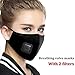 Mouth Mask Dust Mask with Valve Replacement Filter Washable Cotton Anti Dust Mouth Mask for Men Women
