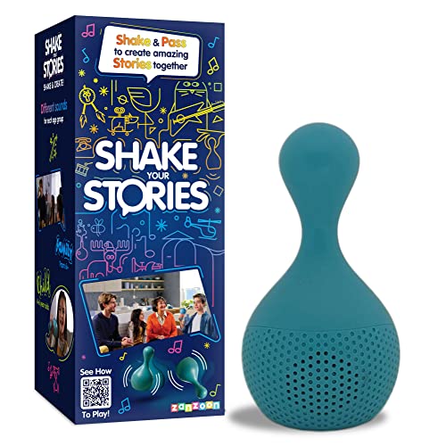 TOMY Games T73451 Shake Your Stories, Family Game for 2+ Players, Board Game for Adults and Kids Suitable from 4, 5, 6+ Years, Blue
