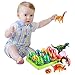 MONILON Dinosaur Toys, 12 Pcs Easter Eggs Basket Stuffers Deformable Dinosaur Desktop Decorations Eggs- Party Favors Kids Easter Gifts Toys for Kids Boys Girls Ages 3 4 5 6 7, 8 - 12 Years Old