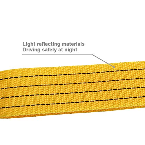 LOCEN 3M-3T Recovery 3 Tons 3 Meters Towing Rope with 2 Safety Hooks for Cars - Thumbnail 4