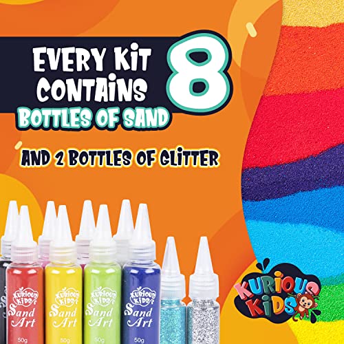 Sand Art Kit for Ages 3 to 10 Everything Kids Need for Fun DIY Crafts