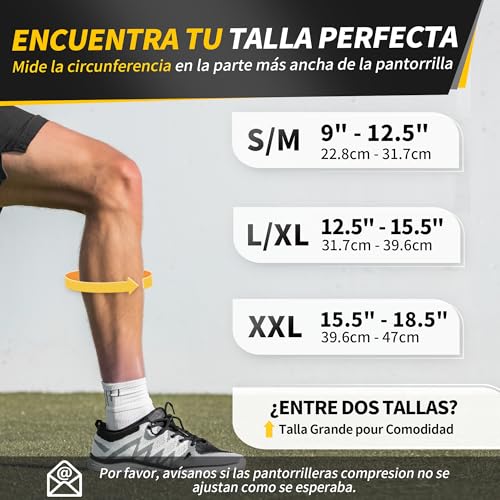 CAMBIVO Compression Socks Women Men x2, Calf Compression Socks, Compression Socks, Varicose Veins without Foot, for Sports, Running, Cycling, Circulation Tired Legs