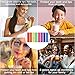 Metal Straws Stainless Steel Straws 16 Pcs 10.5 8.5 Reusable Drinking Straws for 20 24 30 Oz Yeti Tumblers with 16 Food Grade Silicone Tips 4 Cleaning Brush 1 Case(Color:Rainbow Rose Gold)