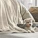 Bare Home Fleece Blanket - Full/Queen - Ultra-Soft Lightweight for Bed, Sofa, and Couch - Luxury Microplush - Cozy Warm Blanket (Full/Queen, Oyster)
