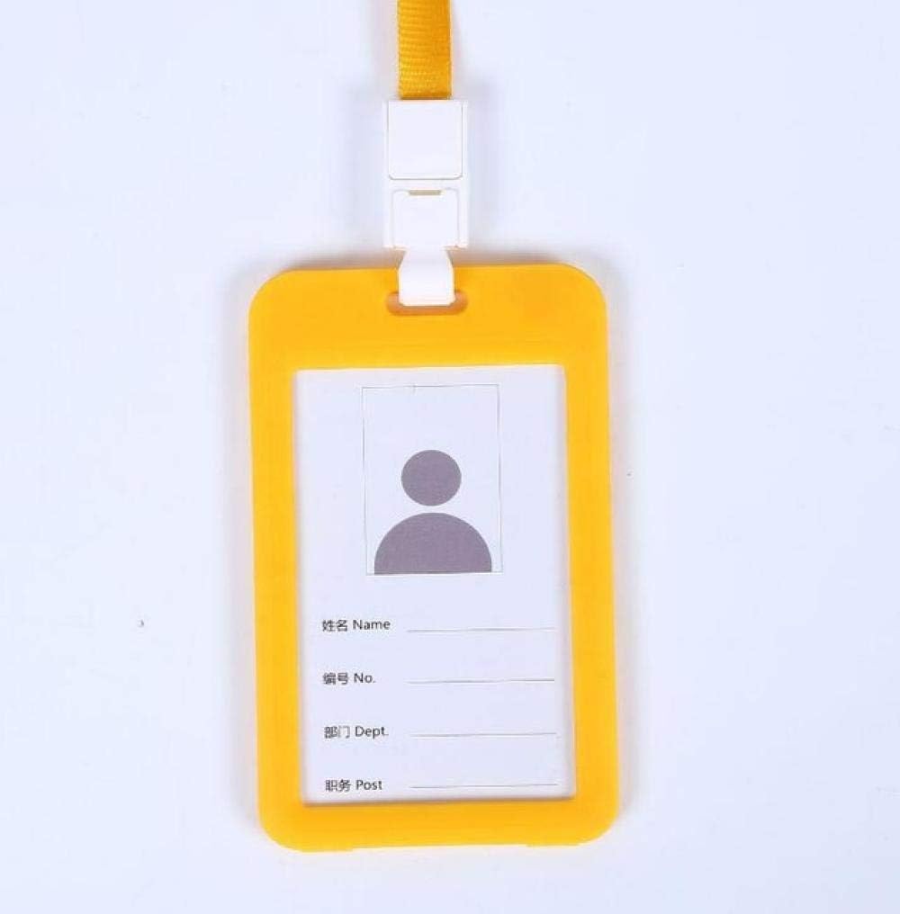 1pc Cute Double Sided Transparent ID Card Holder