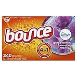 Bounce Fabric Softener and Dryer Sheets, Spring & Renewal, 240 Count
