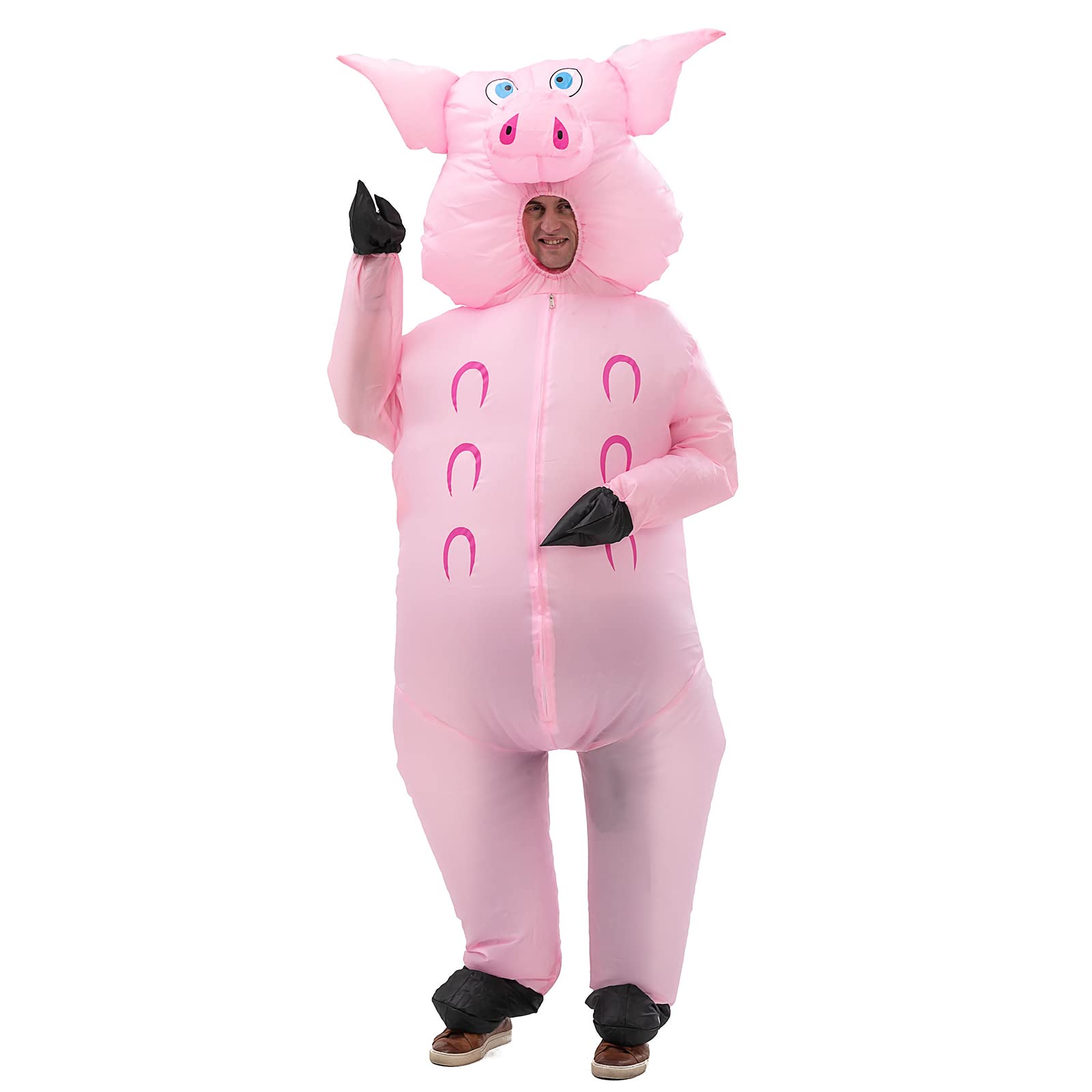 Arokibui Inflatable Pig Costume - Funny Animal Blow up for Cosplay Party, Festival, Halloween - Full Body Unisex Fancy Dress — image 1