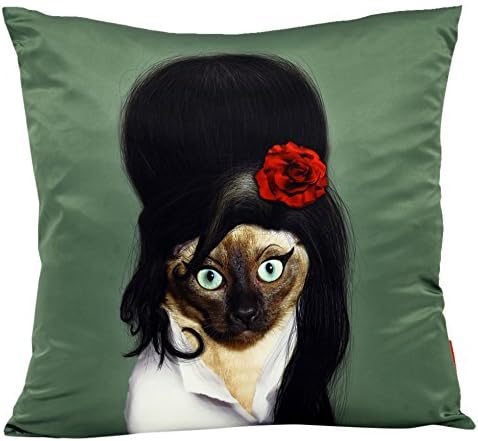 Empire Art Direct Pets Rock Tattoo Decorative Throw Pillow