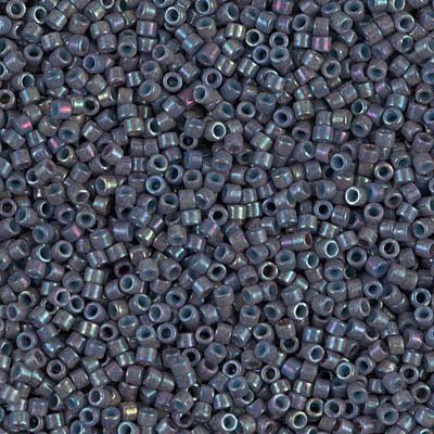 Amazon Com Miyuki Delica 11 0 Cylinder Seed Beads Op Blue Gray Luster Db0132 5 Grams Arts Crafts Sewing
