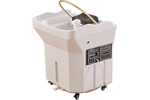 Japanese Head Spa Waterfall Equipment，Shampoo Bowl Waterfall Head Spa with 60 L Water Storage Tank, Portable Water Circulatio