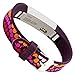 WITHit French Bull Designer Silicone Band for Fitbit Alta & Alta HR - Purple Bindi