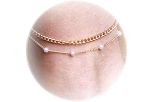 HUASAI Butterfly Anklets for Women Layered Butterfly Anklet for Teen Girls Silver Adjustable Ankle Bracelets