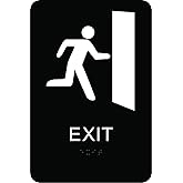 Hy-Ko Products DB-19 Braille Exit Sign, 6" x 9"
