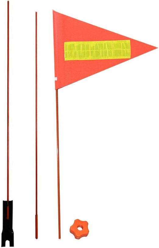 Bike Safety Flags with Pole and Mount, Cycling Safety Flag