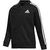 adidas girls Zip-Up Tricot Track Jacket Warm-Up Bomber