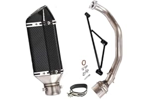 ZHIGUO Exhaust System Pipe Header Muffler For GY6 engine 125cc 150cc Scooter Moped ATV (310mm Single outlet)