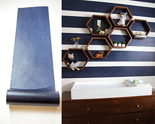 Wall Tape: Peel and Stick for Easy Stripes, Self-Adhesive Wallpaper for Renters and Temporary Home Decor (Navy)