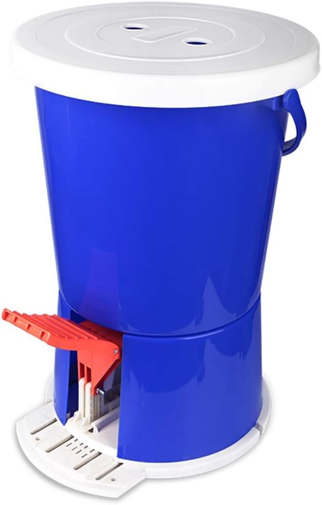 Mini Handheld Washing Machine Handheld Portable Washing Machine with Pedal Washing Machine Motion Fitness without Electric Eating for Camping Dormitory Handling Single Bathtub Blue